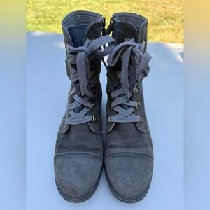 Sorel Charcoal Lace-Up Women's Boots